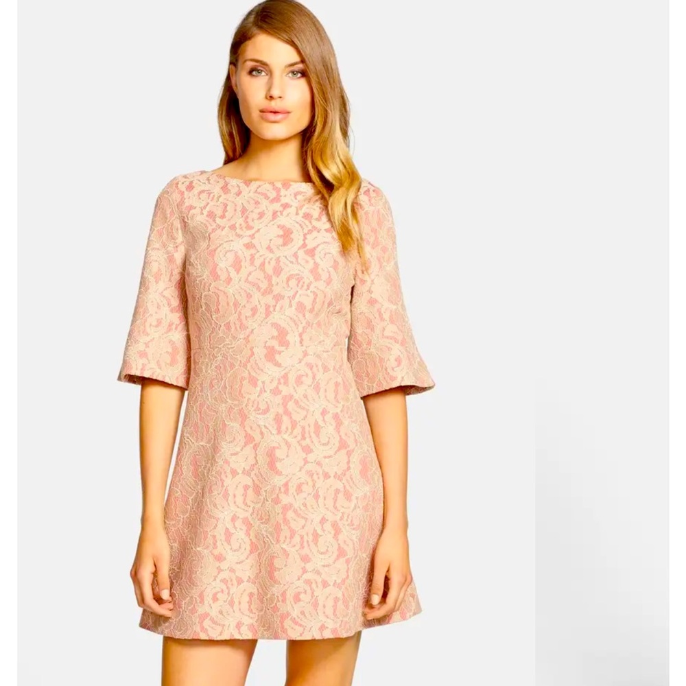 Cynthia Steffe Saira Bell Sleeves Lace Dress